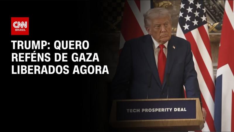Quero reféns de Gaza liberados agora, diz Trump
