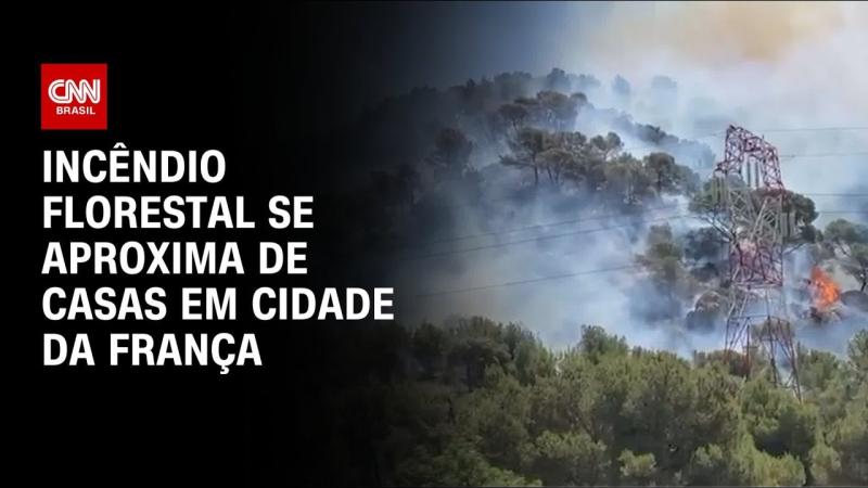 França: fogo consome 700 hectares e ameaça casas em Marselha 