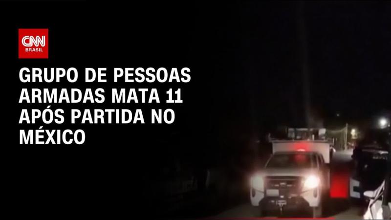  Ataque a tiros deixa 11 mortos em campo de futebol no México