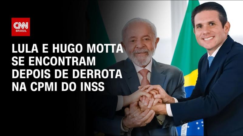 Lula e Hugo Motta se encontram após derrota na CPMI do INSS