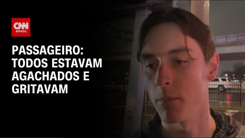 Passageiro de avião que colidiu em aeroporto de NY relata momento do acidente