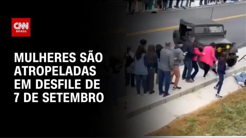 Vídeo: Duas mulheres são atropeladas durante desfile de 7 de Setembro em SC