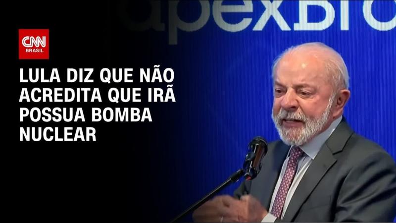  Lula diz não acreditar que Irã esteja preparando bomba atômica 