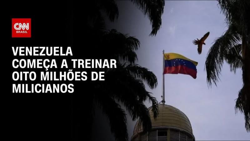  Tensão com EUA: Venezuela começa a treinar oito milhões de milicianos