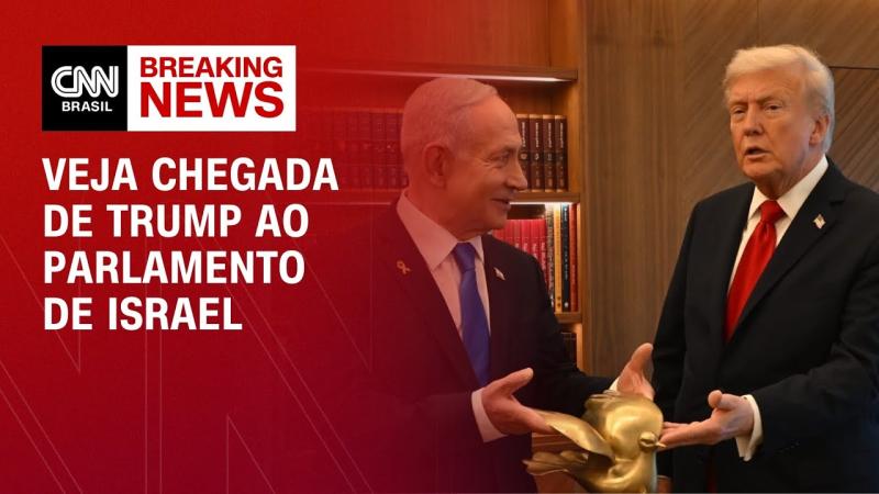 Trump chega ao Parlamento de Israel