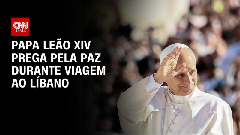 Em visita ao Líbano, papa Leão XIV prega pela paz