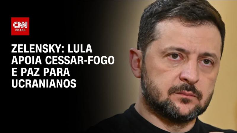 Lula apoia cessar-fogo e paz para ucranianos, diz Zelensky 