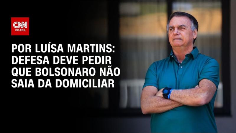 Defesa deve pedir que Bolsonaro não saia da domiciliar