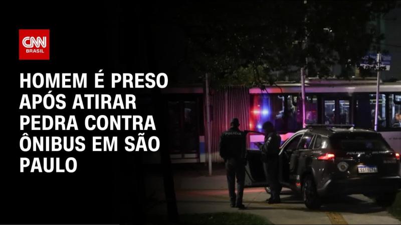 Homem é preso após ataque a ônibus em São Paulo