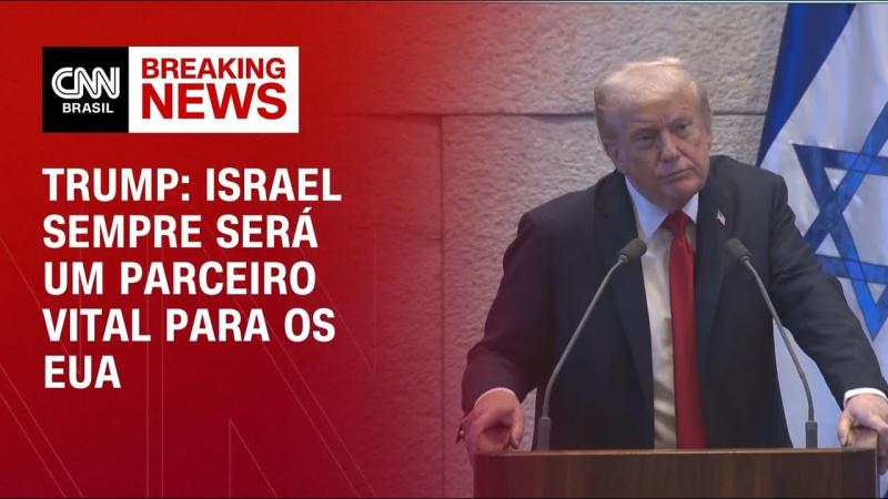 Israel sempre será um parceiro vital para os EUA, afirma Trump em discurso