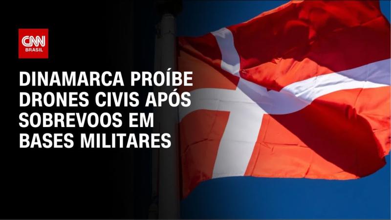 Dinamarca proíbe voos de drones civis após avistamentos em bases militares