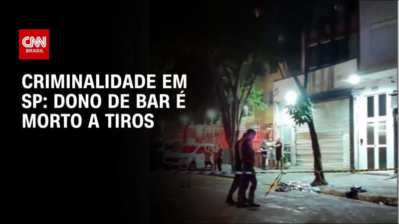 Dono de bar é morto a tiros no Centro de SP