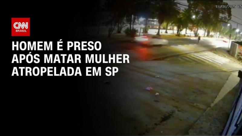 Homem é preso após matar mulher atropelada em São Paulo
