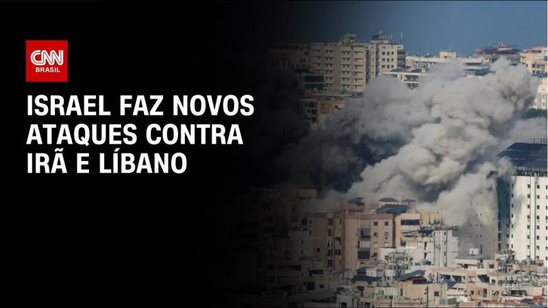  Israel faz novos ataques contra Irã e Líbano