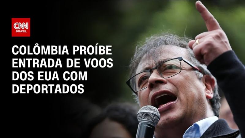 A Colômbia proibiu a entrada no país de aviões dos Estados Unidos com deportados