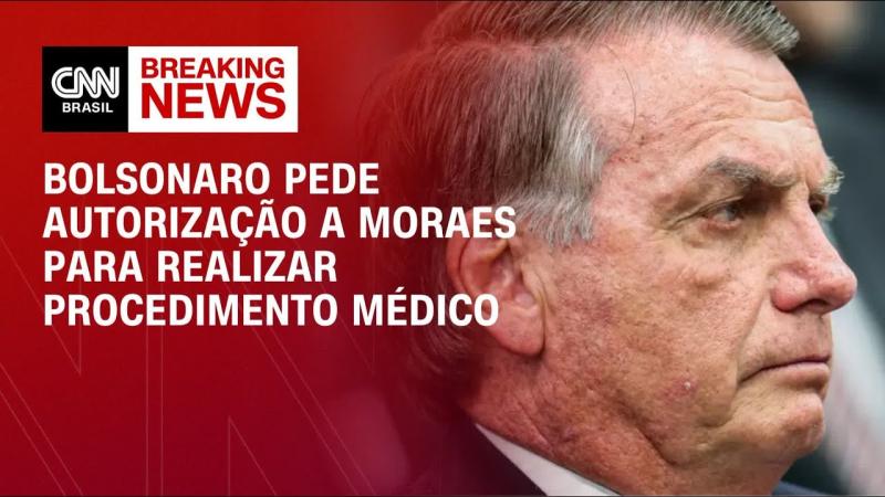 Bolsonaro pede a Moraes para realizar procedimento para remoção de pinta