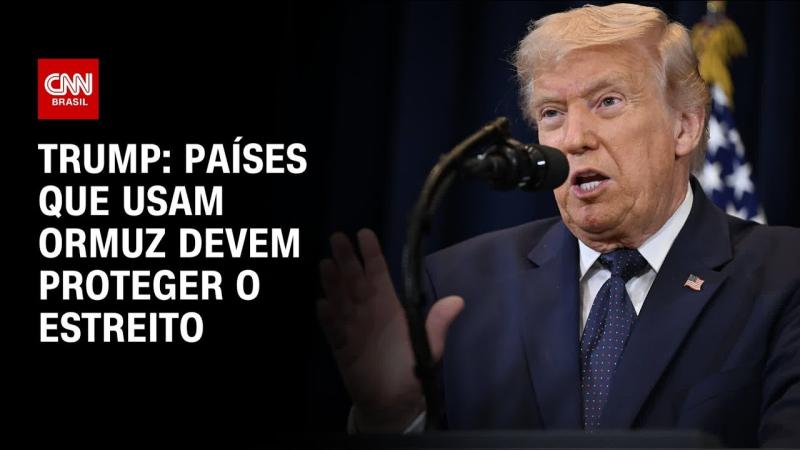 Países que usam Ormuz devem proteger o estreito, diz Trump
