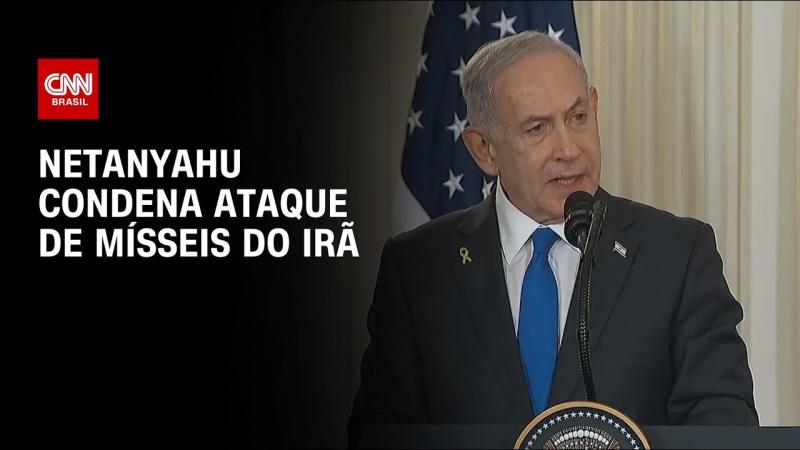 Guerra no Oriente Médio: Netanyahu condena ataque de mísseis do Irã