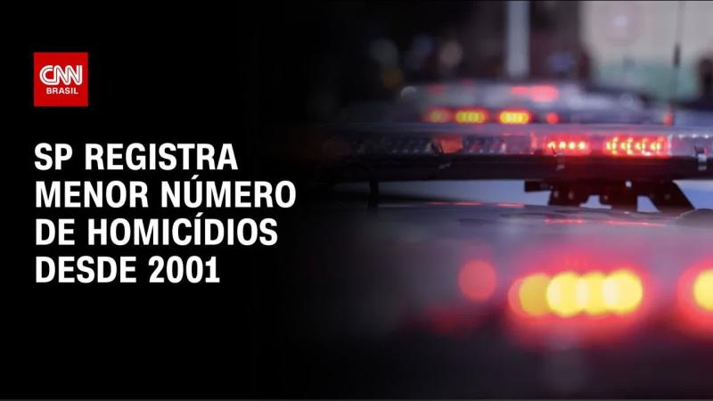 São Paulo registra o menor número de homicídios e latrocínios desde 2001