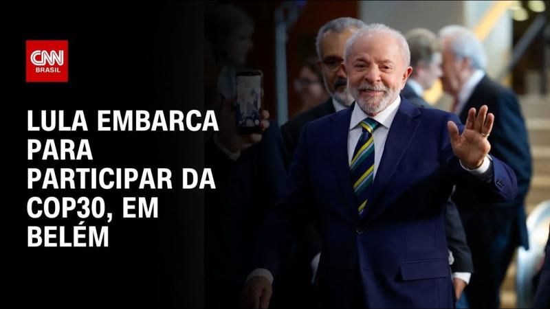 COP30: Lula embarca para Belém neste sábado (1º)