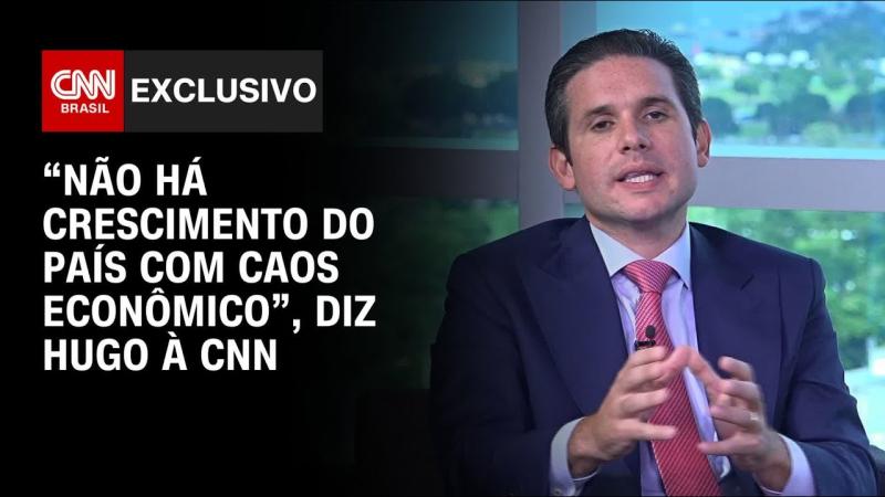 “Não há crescimento do país com caos econômico”, diz Hugo Motta 