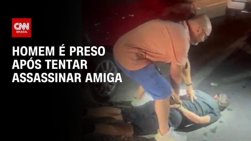  Homem tenta assassinar amiga após jantar e é preso em SC