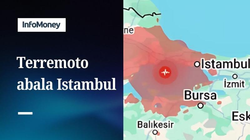 Um forte terremoto de magnitude 6,2 atinge Istambul