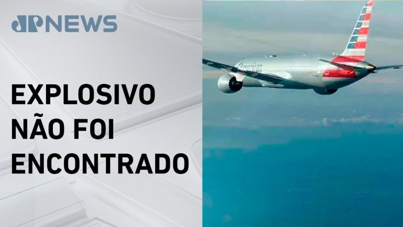Voo da American Airlines é desviado por ameaça de bomba