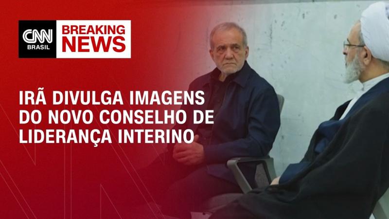 Irã divulga imagens do novo Conselho de Liderança após morte de Khamenei