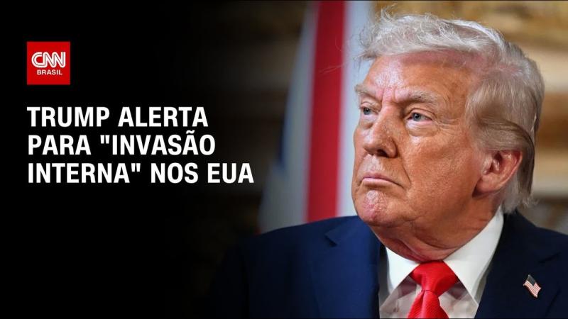 Em discurso para militares, Trump alerta para “invasão interna” nos EUA 