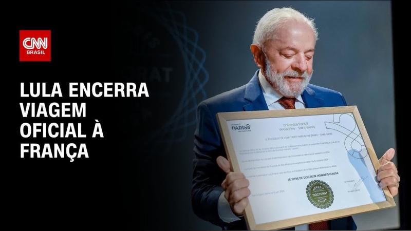 Lula encerra viagem oficial à França com discurso na Interpol