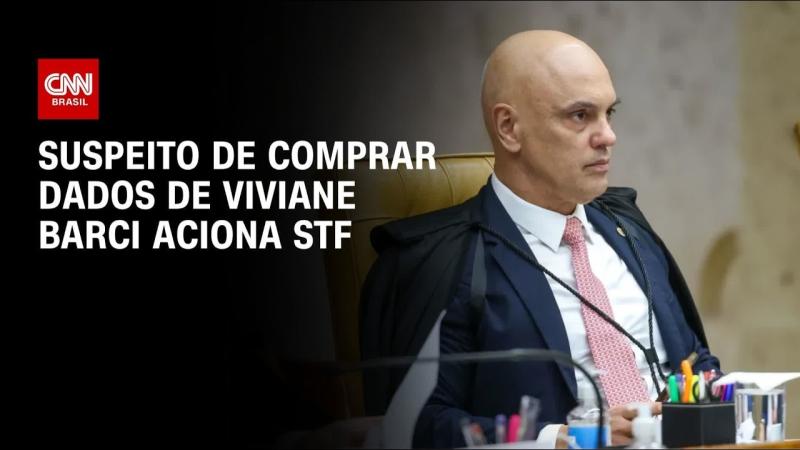 Suspeito de comprar dados de Viviane Barci pede novo afastamento de Moraes
