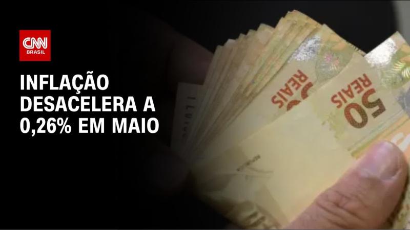 Dados do IBGE: Inflação desacelera a 0,26% em maio
