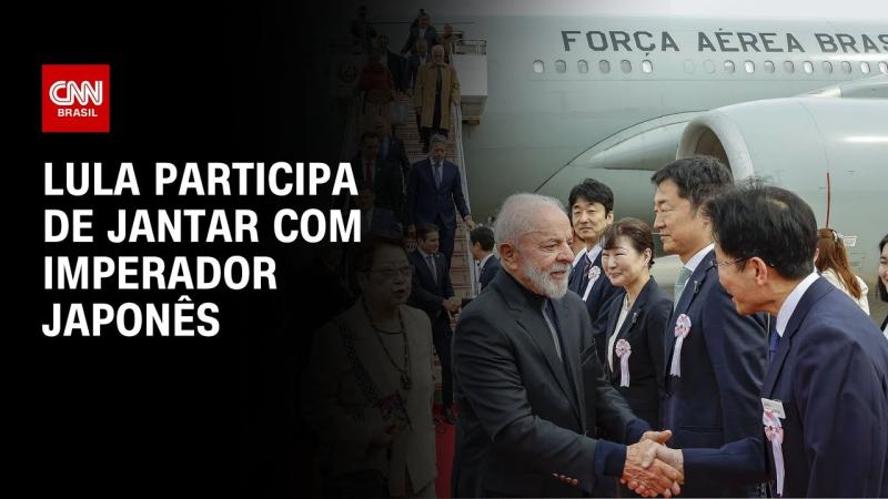 Lula participa de jantar com imperador japonês nesta terça-feira (25) 