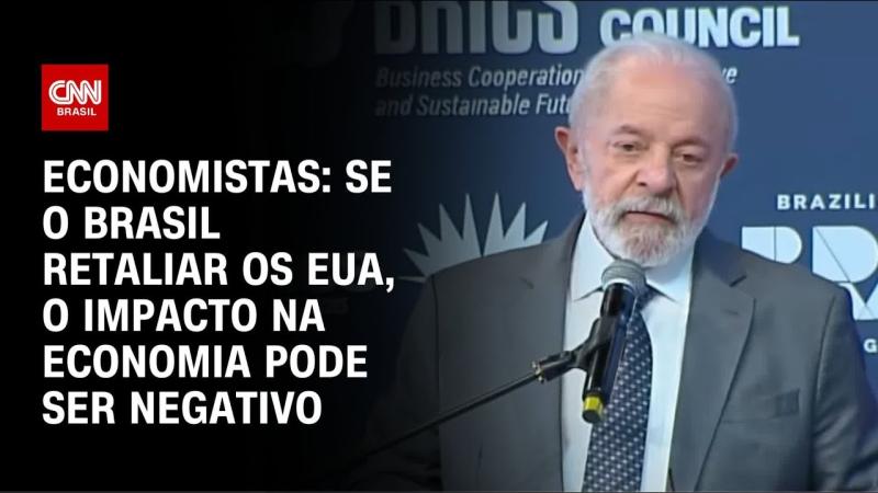 Tarifas de 50%: Economistas preveem impacto maior caso Brasil retalie os EUA
