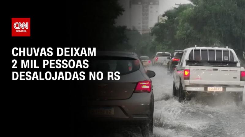 Chuvas deixam 2 mil pessoas desalojadas em São Lourenço do Sul, no RS