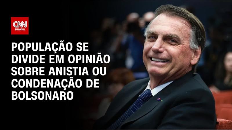 Bolsonaro: 49,3% apoiam anistia e 49% querem condenação, diz AtlasIntel