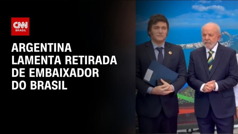 Argentina diz que “lamenta” retirada de embaixador e que Brasil se isola 