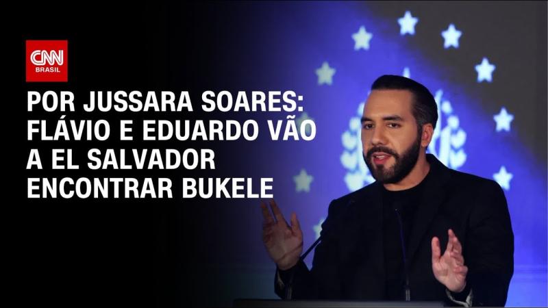 Irmãos Bolsonaro vão a El Salvador encontrar Bukele