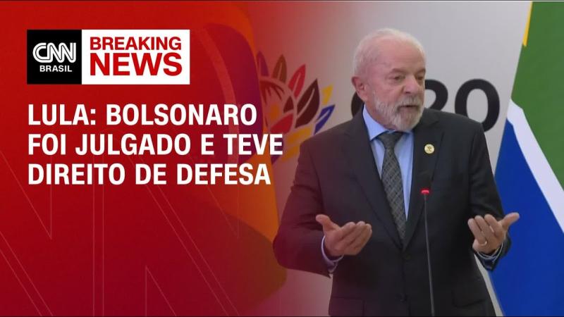 Lula se manifesta pela primeira vez após prisão de Bolsonaro