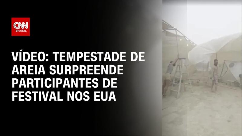 Tempestade de areia atinge festival Burning Man nos EUA