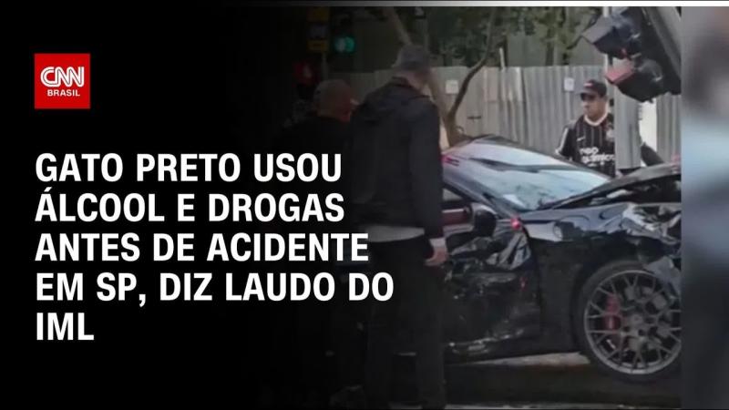 Laudo aponta que Gato Preto consumiu álcool e drogas antes do acidente