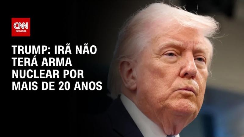  Acordo com Irã deve garantir que país não tenha armas nucleares, diz Trump 