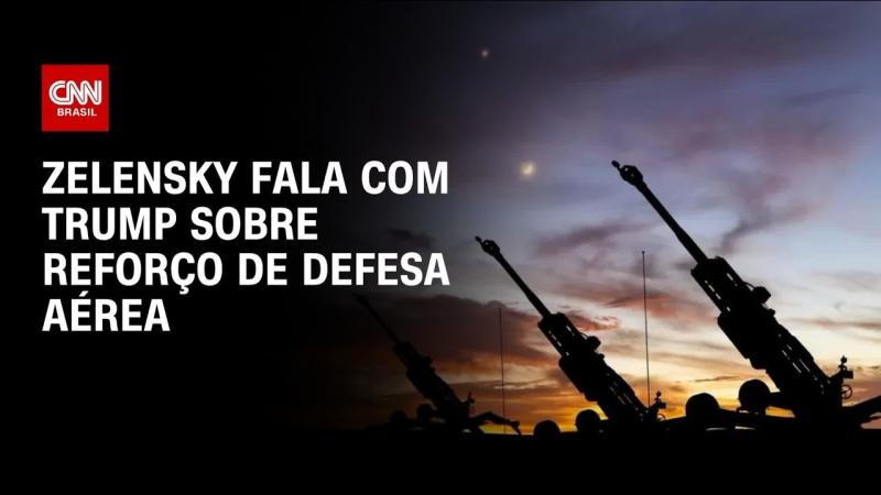 Trump e Zelensky discutem ataques russos e envio de armamentos em ligação