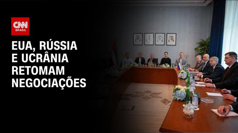 Ucrânia e Rússia se reúnem em nova rodada de negociações com os EUA
