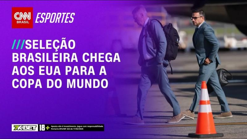 Seleção Brasileira chega aos EUA para Copa e Ancelotti crava: 