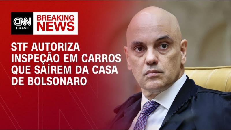 Moraes autoriza vistoria em veículos que deixarem residência de Bolsonaro