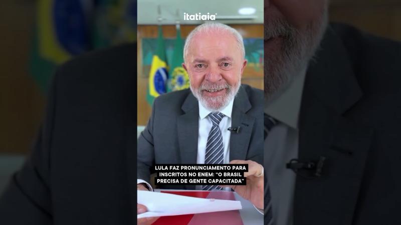 LULA REALIZA COMUNICADO PARA INSCRITOS NO ENEM: 