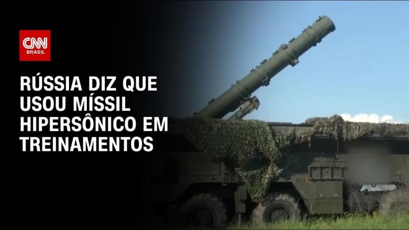 Rússia dispara míssil hipersônico durante exercícios militares