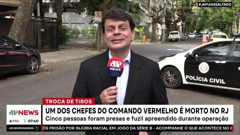 Um dos chefes do Comando Vermelho é morto no Rio de Janeiro